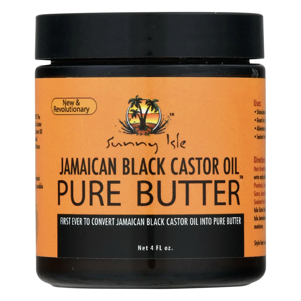 Sunny Isle Jamaican Black Castor Oil Pure Butter Stimulates Hair Growth 4Oz